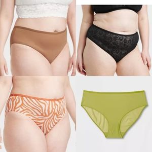 Bundle 4 Mesh Hi-Cut Briefs - Auden